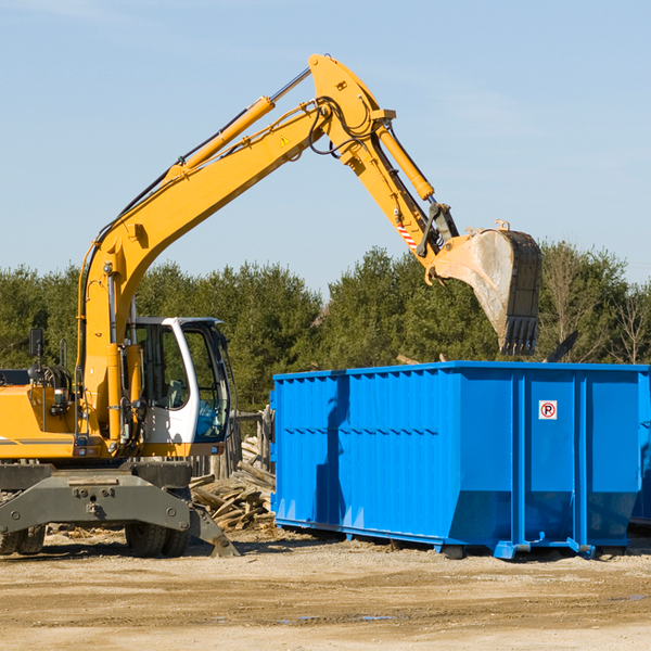 are there any restrictions on where a residential dumpster can be placed in Avery Creek NC